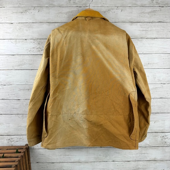 vintage 1950s duck hunting RED HEAD  brown L-xl cotton 44 sportsman BONE DRY‎ - Picture 7 of 14